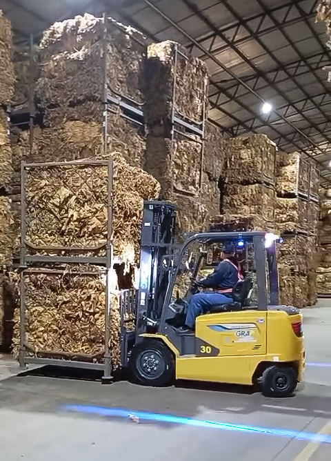 皇冠welcome官网鲲鹏电动叉车：烟草运输的安全高效新选择